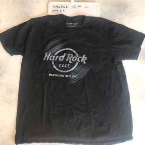 HARD ROCK WASHINGTON D.C. Black T-Shirt Size Large